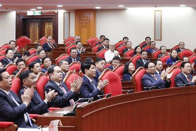 Hình ảnh Bế mạc Hội nghị lần thứ 10 Ban Chấp hành Trung ương Đảng Cộng sản Việt Nam khóa XIII